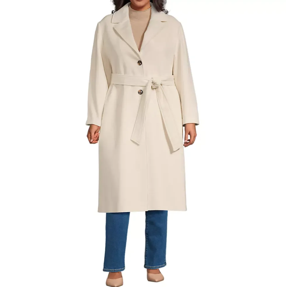 Women's Wool Wrap Long Coat