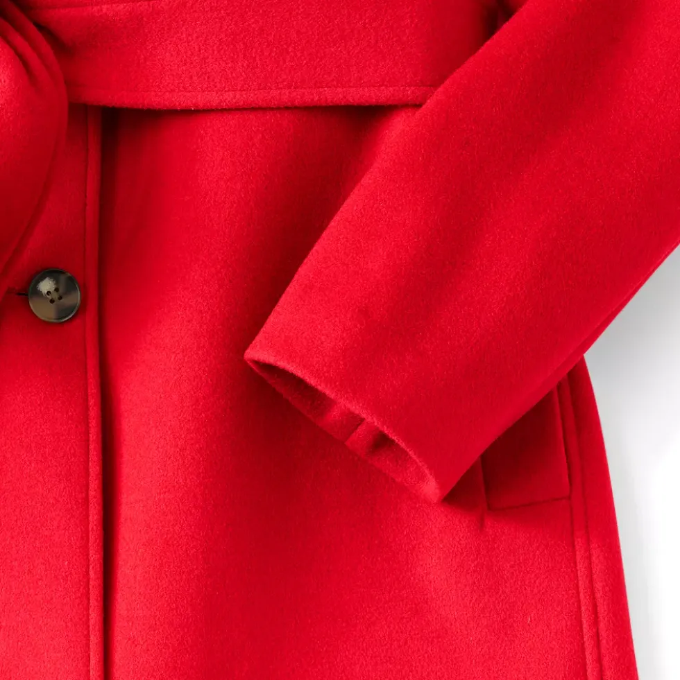 Women's Wool Wrap Long Coat