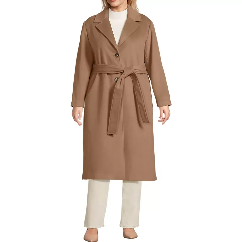 Women's Wool Wrap Long Coat