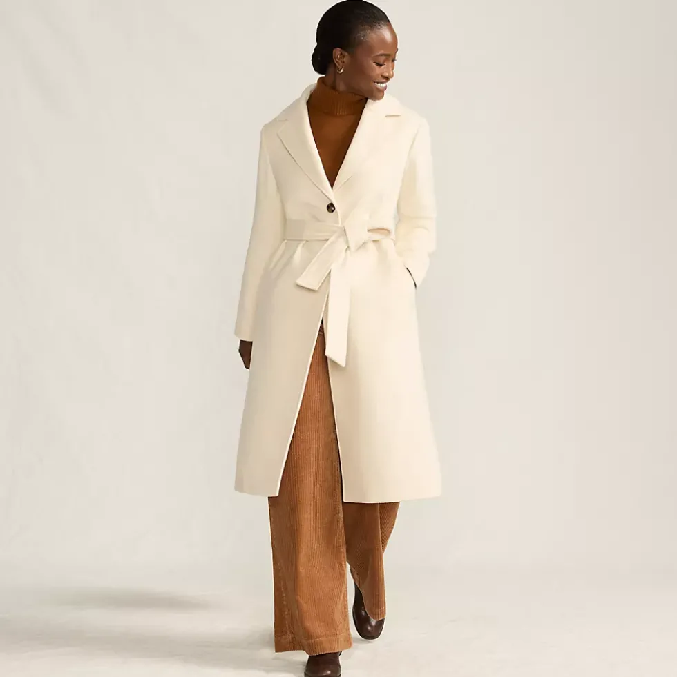 Women's Wool Wrap Long Coat