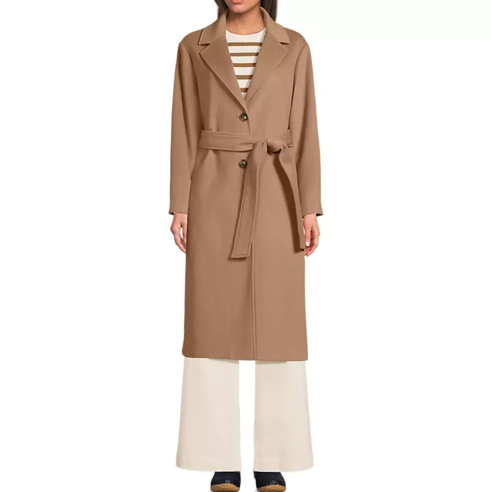 Women's Wool Wrap Long Coat