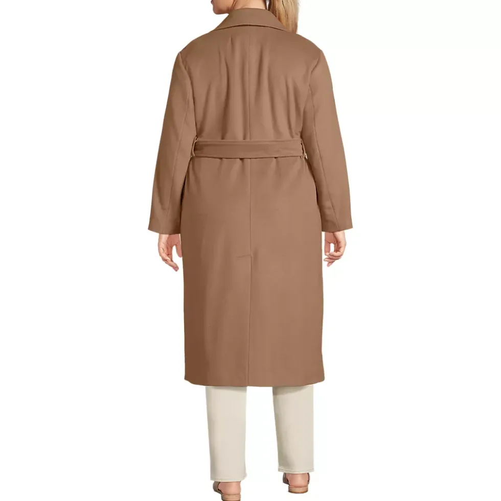 Women's Wool Wrap Long Coat