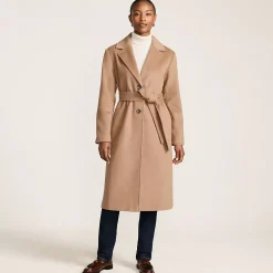 Women's Wool Wrap Long Coat