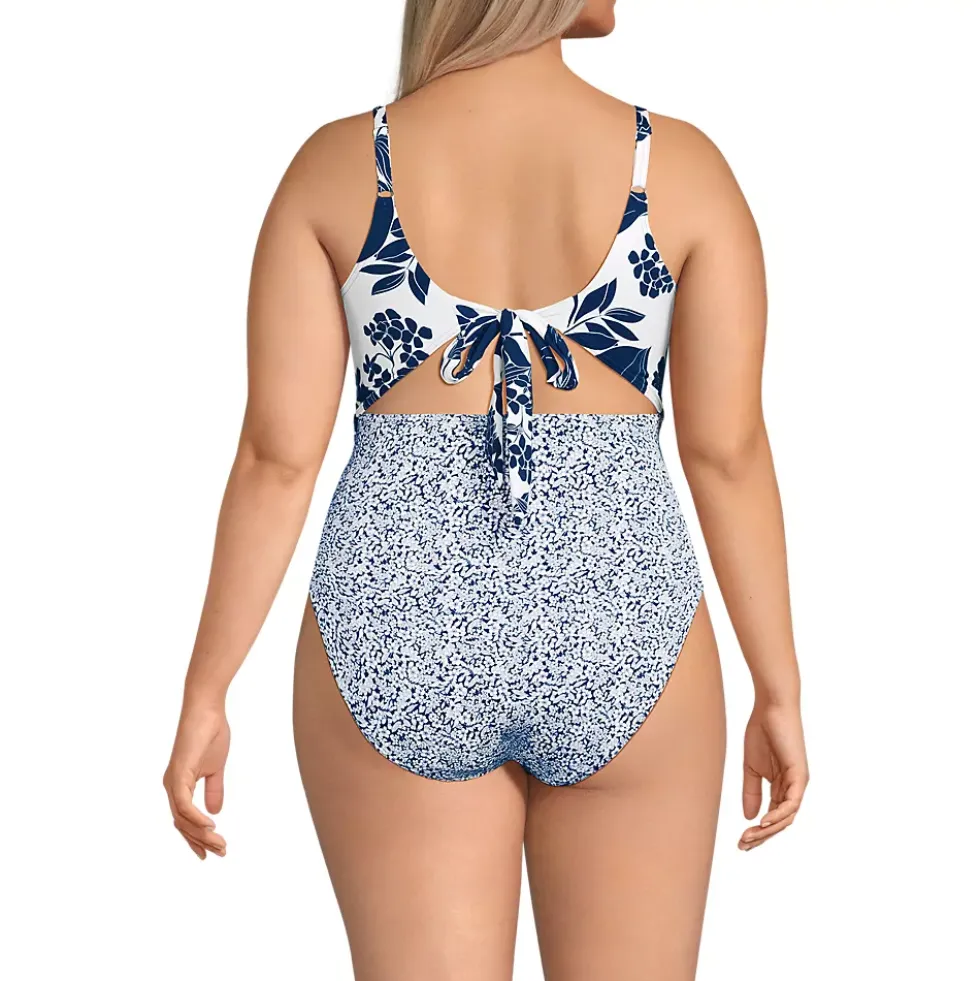 Women's Wrap Monokini High Leg One Piece Swimsuit