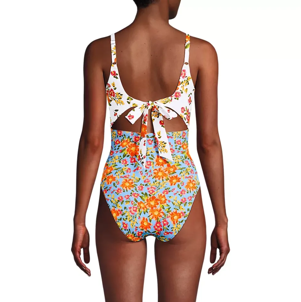 Women's Wrap Monokini High Leg One Piece Swimsuit