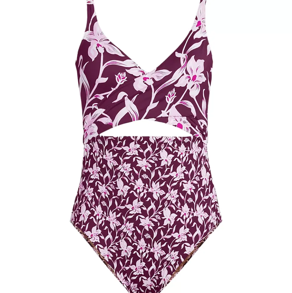 Women's Wrap Monokini High Leg One Piece Swimsuit