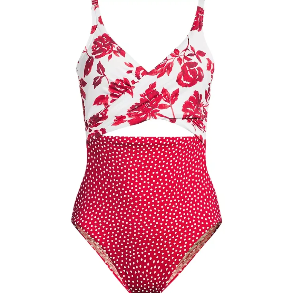 Women's Wrap Monokini High Leg One Piece Swimsuit