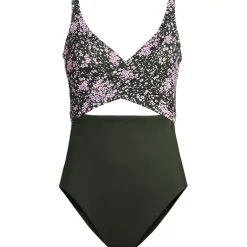 Women's Wrap Monokini High Leg One Piece Swimsuit