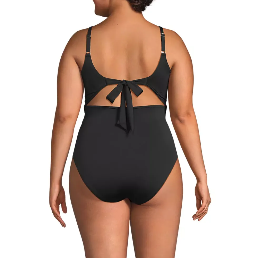 Women's Wrap Monokini High Leg One Piece Swimsuit
