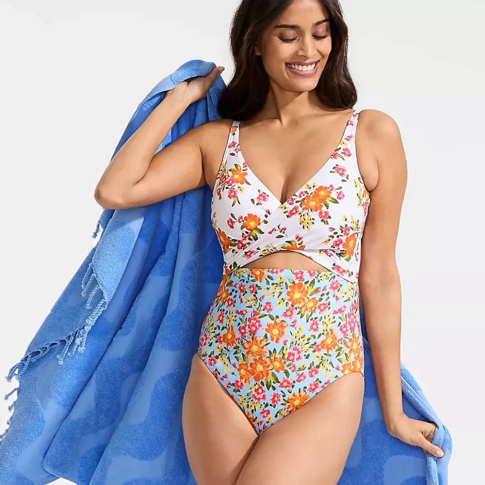 Women's Wrap Monokini High Leg One Piece Swimsuit
