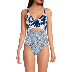 Women's Wrap Monokini High Leg One Piece Swimsuit