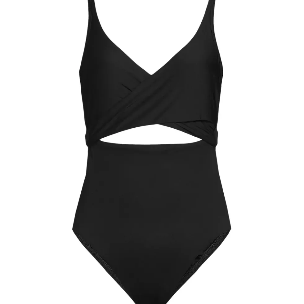 Women's Wrap Monokini High Leg One Piece Swimsuit