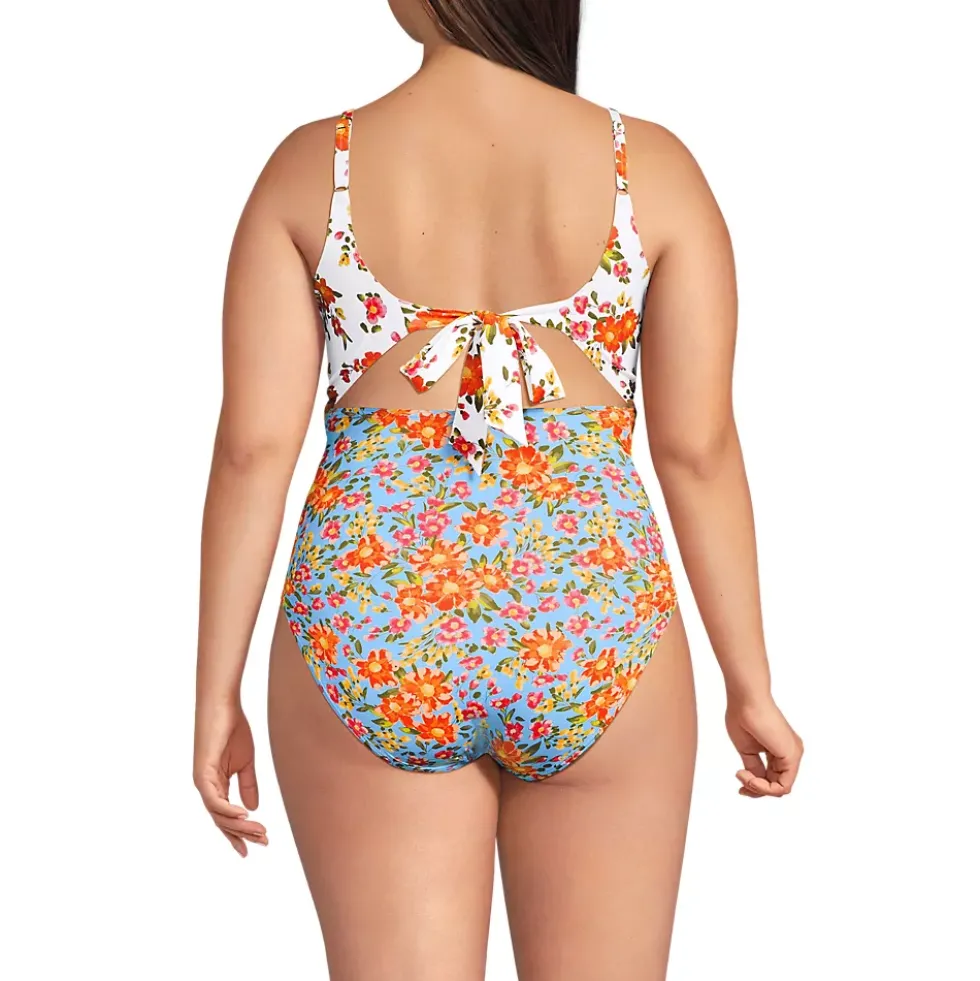 Women's Wrap Monokini High Leg One Piece Swimsuit