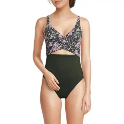 Women's Wrap Monokini High Leg One Piece Swimsuit