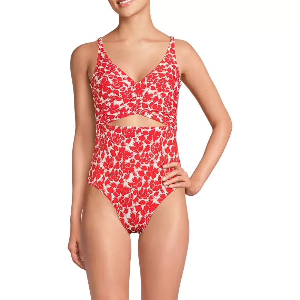 Women's Wrap Monokini High Leg One Piece Swimsuit