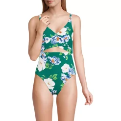 Women's Wrap Monokini High Leg One Piece Swimsuit