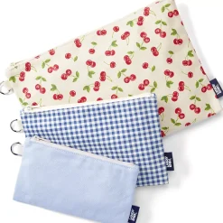 Zip Canvas Pouch 3 Pack