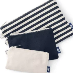 Zip Canvas Pouch 3 Pack